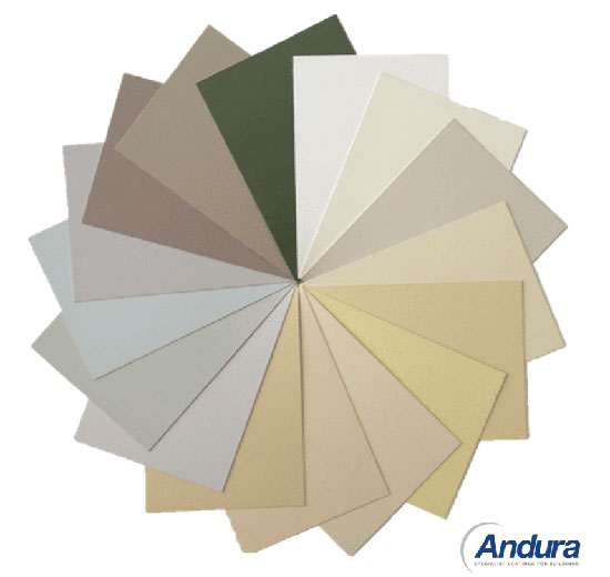 External wall coating standards colours